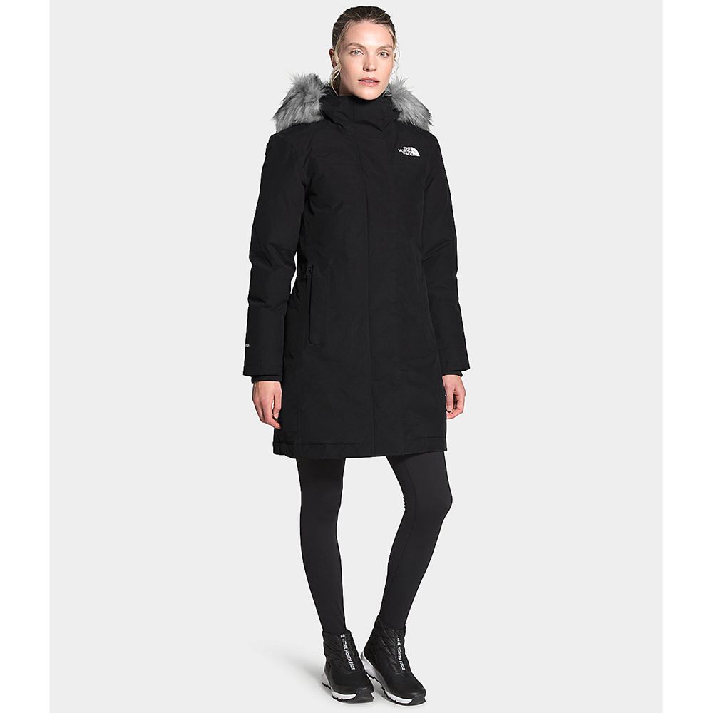 The North Face Parka Womens Australia - The North Face Arctic Black (QOV-218695)